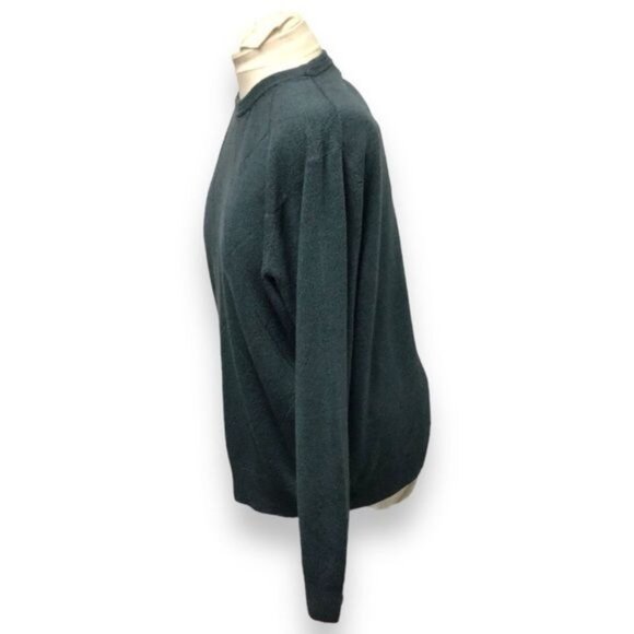 Geoffrey Beene Mens Crew Neck Single Color Argyle Sweater, Blue, size XL - Picture 3 of 7